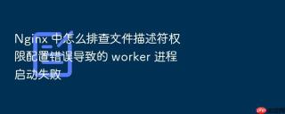 nginx 中怎么排查文件描述符权限配置错误导致的 worker 进程启动失败