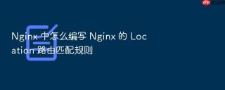 nginx 中怎么编写 nginx 的 location 路由匹配规则