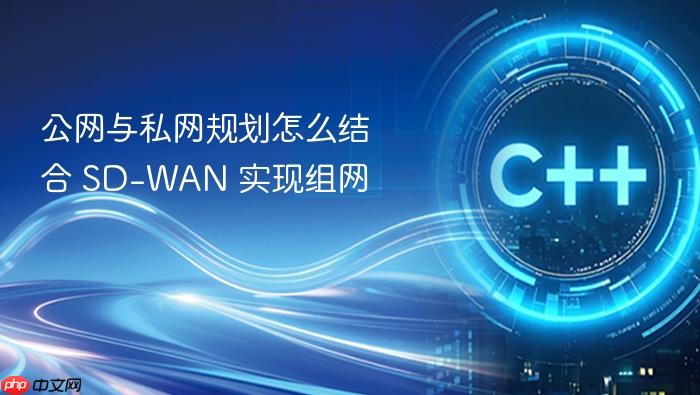 公网与私网规划怎么结合 sd-wan 实现组网