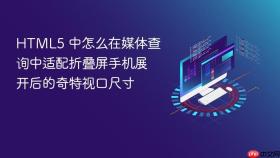 html5 中怎么在媒体查询中适配折叠屏手机展开后的奇特视口尺寸