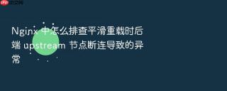 nginx 中怎么排查平滑重载时后端 upstream 节点断连导致的异常