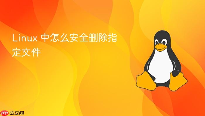 linux 中怎么安全删除指定文件