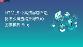 html5 中高清屏画布适配怎么排查缩放导致的图像模糊 bug