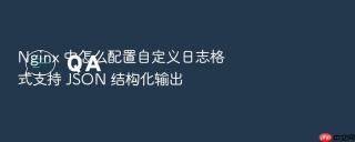 nginx 中怎么配置自定义日志格式支持 json 结构化输出