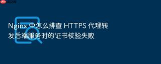nginx 中怎么排查 https 代理转发后端服务时的证书校验失败