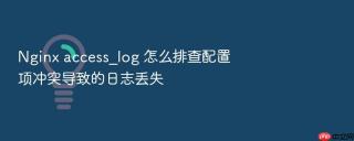 nginx access_log 怎么排查配置项冲突导致的日志丢失