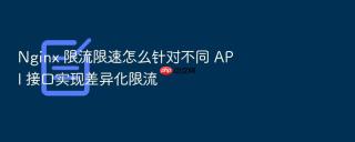 Nginx 限流限速怎么针对不同 API 接口实现差异化限流
