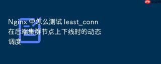 Nginx 中怎么测试 least_conn 在后端集群节点上下线时的动态调度