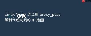 linux nginx 怎么用 proxy_pass 限制代理访问的 ip 范围