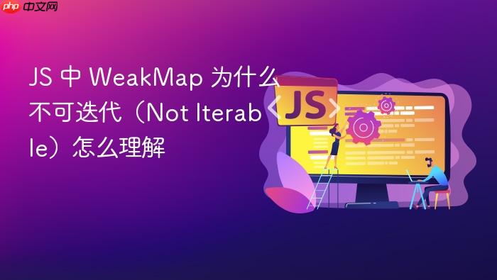 js 中 weakmap 为什么不可迭代(not iterable)怎么理解
