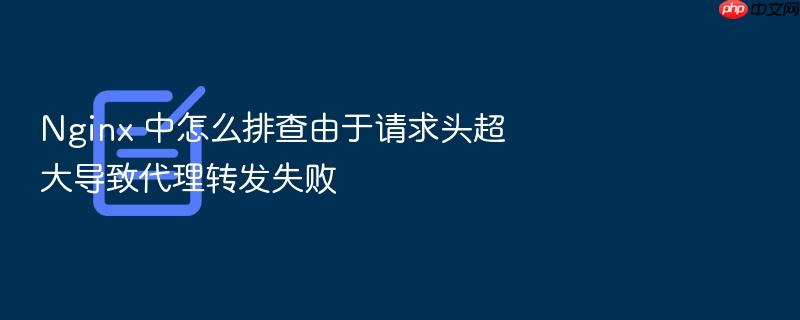 nginx 中怎么排查由于请求头超大导致代理转发失败