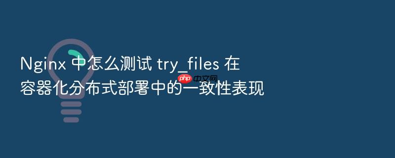 nginx 中怎么测试 try_files 在容器化分布式部署中的一致性表现