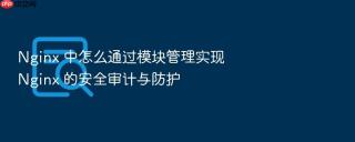 nginx 中怎么通过模块管理实现 nginx 的安全审计与防护