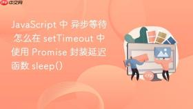 JavaScript 中 异步等待 怎么在 setTimeout 中使用 Promise 封装延迟函数 sleep()