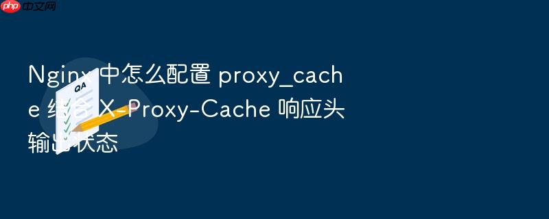 nginx 中怎么配置 proxy_cache 结合 x-proxy-cache 响应头输出状态
