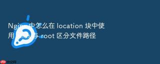 nginx 中怎么在 location 块中使用 alias 与 root 区分文件路径