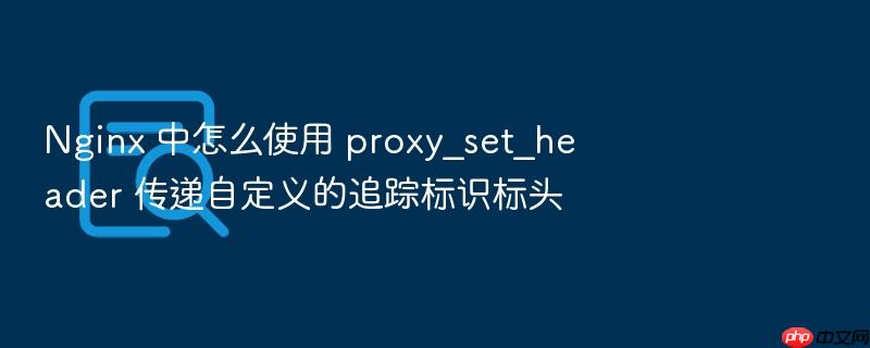 nginx 中怎么使用 proxy_set_header 传递自定义的追踪标识标头
