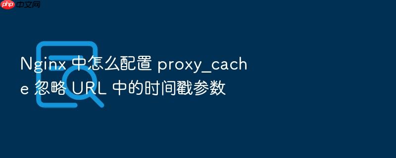 nginx 中怎么配置 proxy_cache 忽略 url 中的时间戳参数