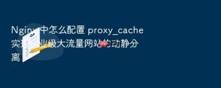 nginx 中怎么配置 proxy_cache 实现企业级大流量网站的动静分离