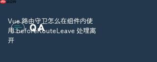 vue 路由守卫怎么在组件内使用 beforerouteleave 处理离开