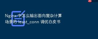nginx 中怎么输出面向复杂计算场景的 least_conn 调优白皮书
