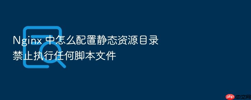 nginx 中怎么配置静态资源目录禁止执行任何脚本文件