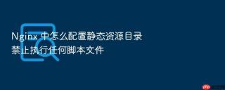 nginx 中怎么配置静态资源目录禁止执行任何脚本文件