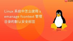 linux 系统中怎么使用 semanage fcontext 管理目录的默认安全标签
