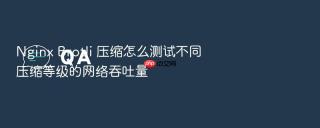 nginx brotli 压缩怎么测试不同压缩等级的网络吞吐量