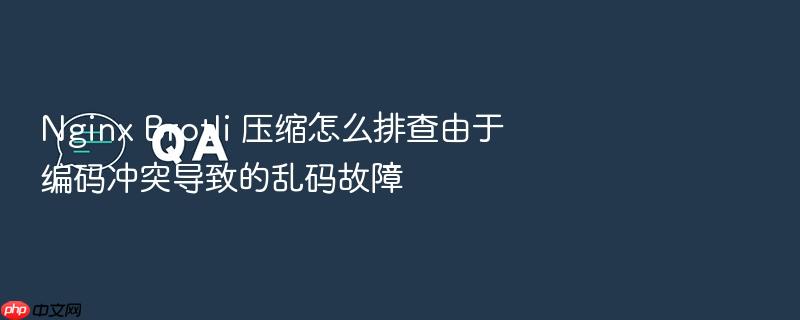 nginx brotli 压缩怎么排查由于编码冲突导致的乱码故障