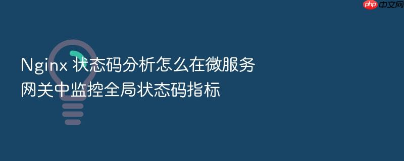 nginx 状态码分析怎么在微服务网关中监控全局状态码指标