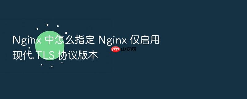 nginx 中怎么指定 nginx 仅启用现代 tls 协议版本