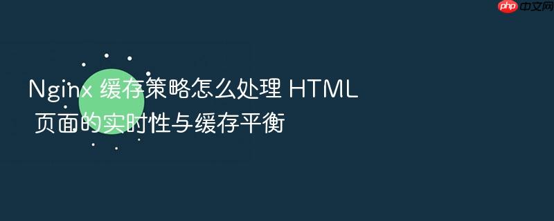 nginx 缓存策略怎么处理 html 页面的实时性与缓存平衡