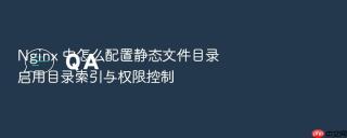 nginx 中怎么配置静态文件目录启用目录索引与权限控制