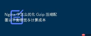 nginx 中怎么优化 gzip 压缩配置以平衡带宽与计算成本