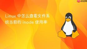 Linux 中怎么查看文件系统当前的 inode 使用率