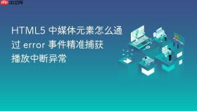 html5 中媒体元素怎么通过 error 事件精准捕获播放中断异常