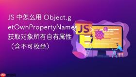 js 中怎么用 object.getownpropertynames 获取对象所有自有属性(含不可枚举)