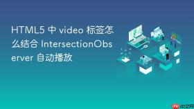 html5 中 video 标签怎么结合 intersectionobserver 自动播放