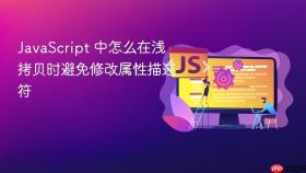 javascript 中怎么在浅拷贝时避免修改属性描述符