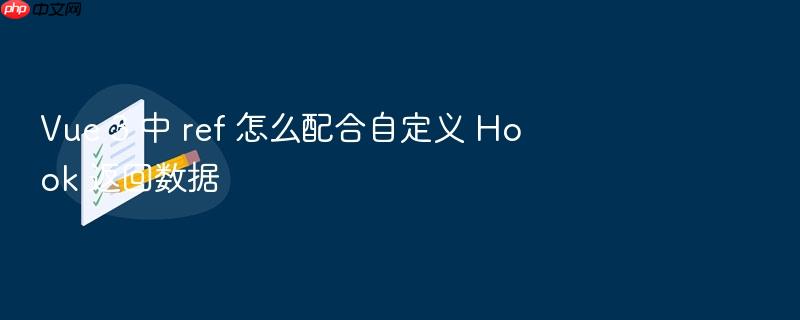 vue 3 中 ref 怎么配合自定义 hook 返回数据