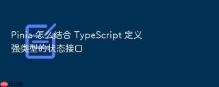 Pinia 怎么结合 TypeScript 定义强类型的状态接口
