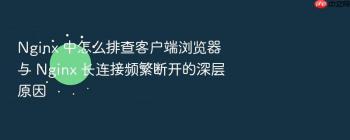 Nginx 中怎么排查客户端浏览器与 Nginx 长连接频繁断开的深层原因