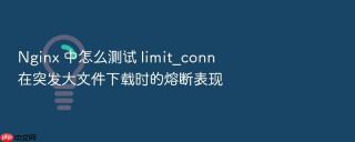 Nginx 中怎么测试 limit_conn 在突发大文件下载时的熔断表现