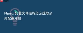 Nginx 配置文件结构怎么提取公共配置片段