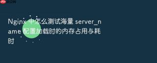 nginx 中怎么测试海量 server_name 配置加载时的内存占用与耗时