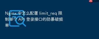 nginx 中怎么配置 limit_req 限制单个 api 登录接口的防暴破频率