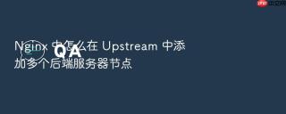 nginx 中怎么在 upstream 中添加多个后端服务器节点