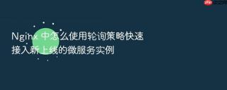 nginx 中怎么使用轮询策略快速接入新上线的微服务实例