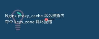 nginx proxy_cache 怎么排查内存中 keys_zone 耗尽报错